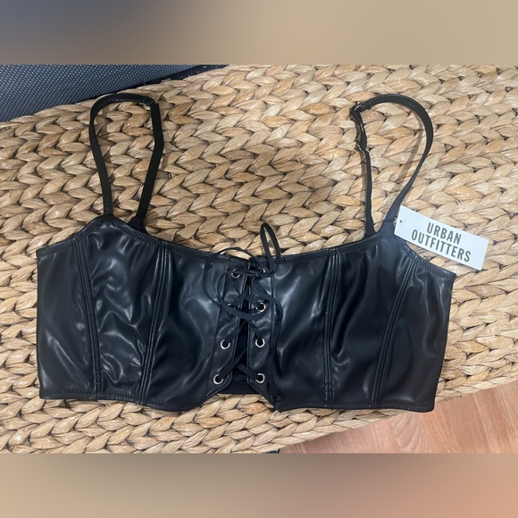 Urban Outfitters Out from under Hera Faux Leather Bra - Picture 5 of 7